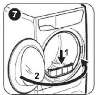 ZANUSSI ZDH8373BW - HET FILTER SCHOONMAKEN - 7