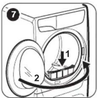 ZANUSSI ZDH8373BW - REINIGEN DES SIEBS - 7