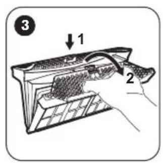 ZANUSSI ZDH8373BW - HET FILTER SCHOONMAKEN - 3