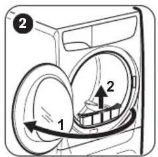 ZANUSSI ZDH8373BW - HET FILTER SCHOONMAKEN - 2