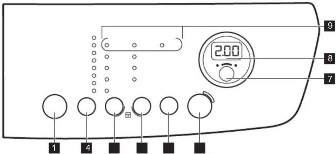 ZANUSSI ZDH8373BW - Panneau de commande - 1