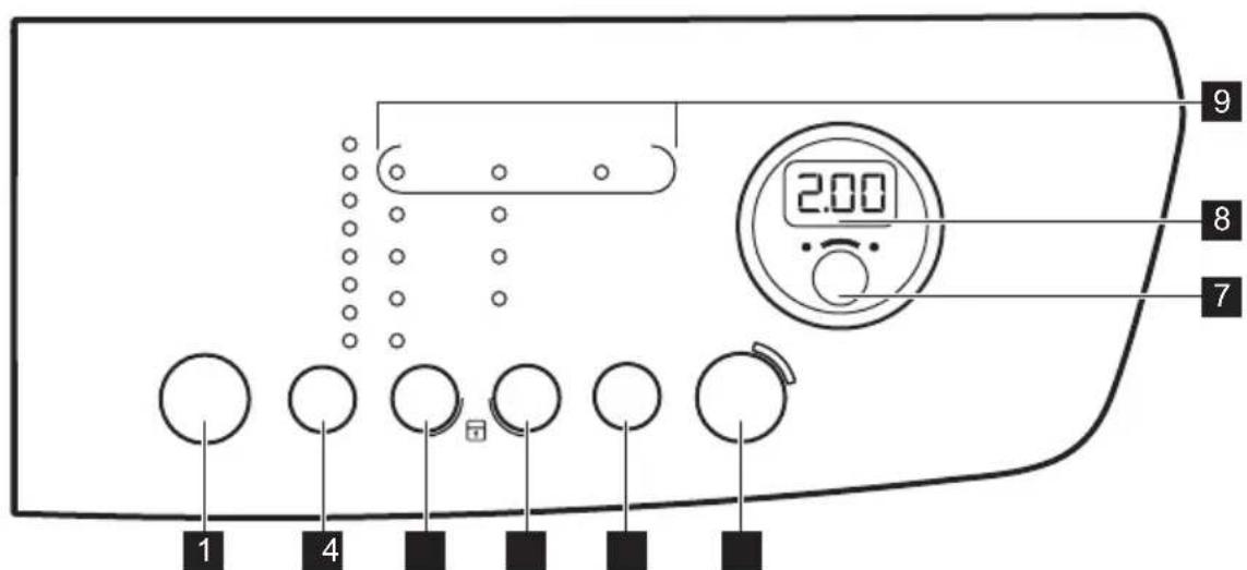 ZANUSSI ZDH8373BW - BEDIENFELD - 1