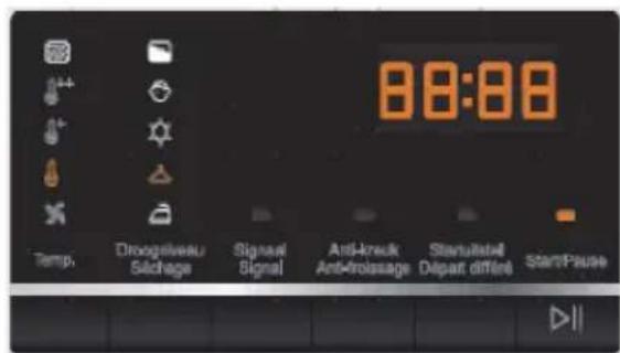 HAIER HD90B636 - FUNCTIONS SELECTEREN - 1