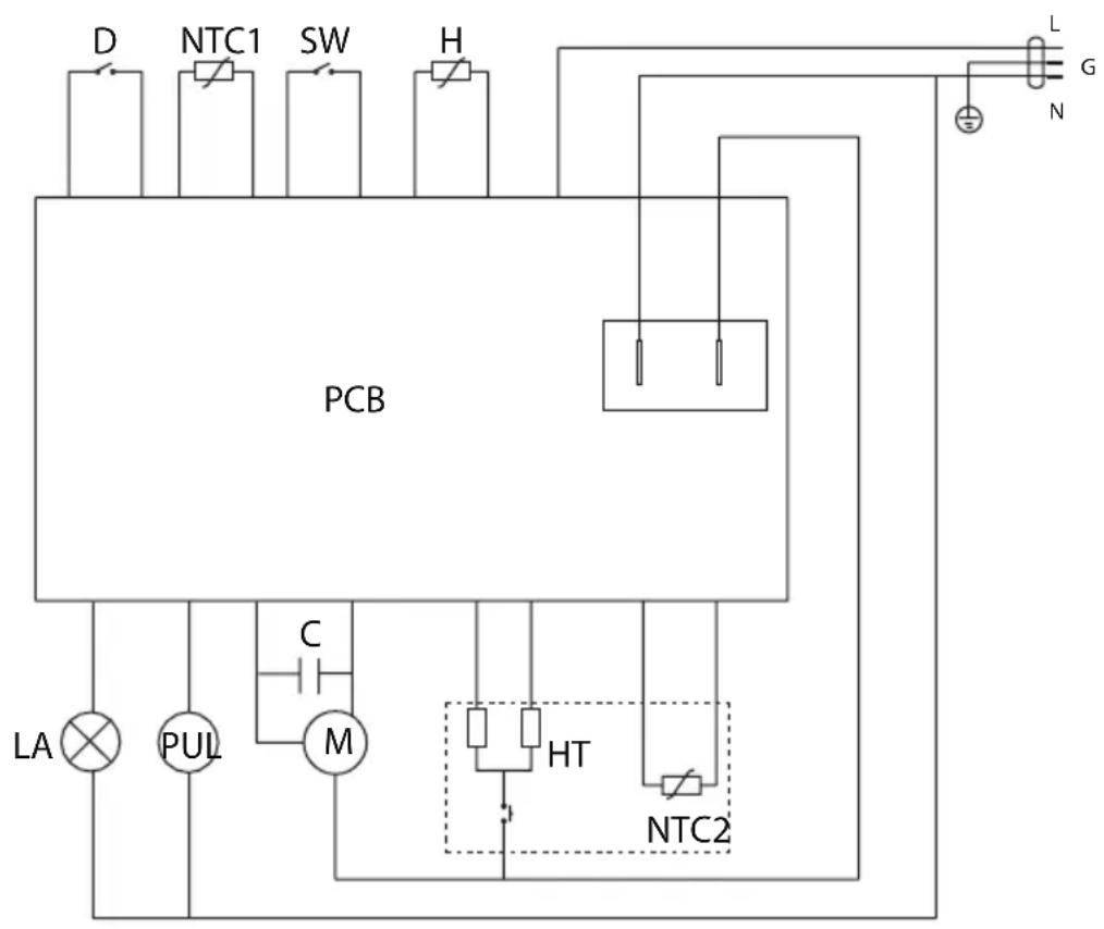 HAIER HD90B636 - ELEKTRISCH SCHEMA - 1