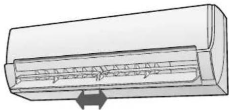 SHARP AYXP12HR - DIRECTION HORIZONTAL DU DEBIT D'AIR - 1