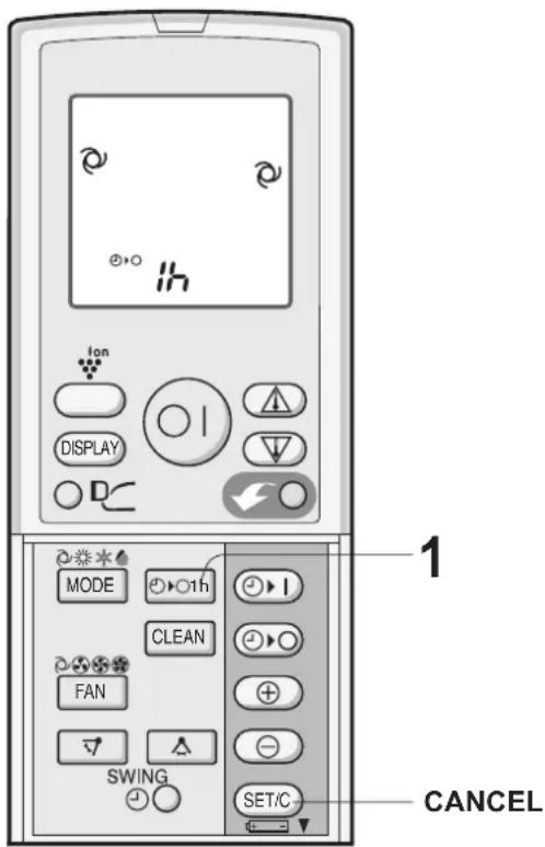 SHARP AYXP12HR - ONE-HOUR OFF TIMER - 1