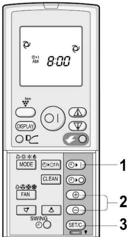 SHARP AYXP12HR - ATTIVAZIONE TIMER - 1