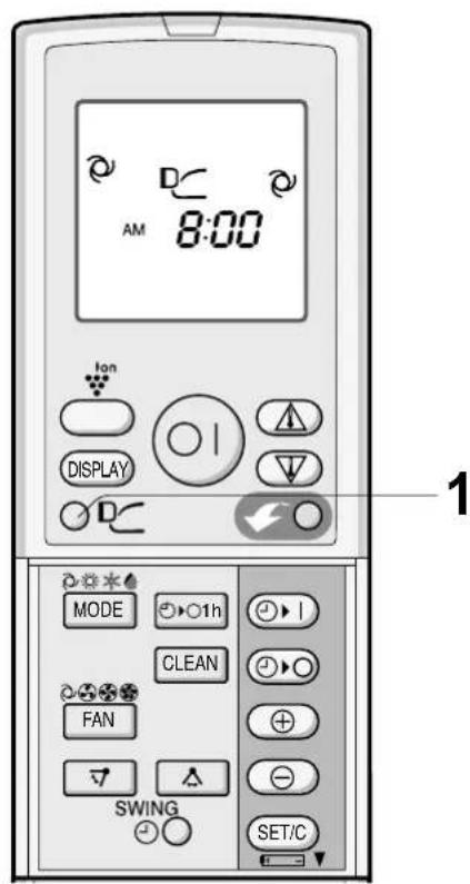 SHARP AYXP12HR - Pendant le fonctionnement, appuyer sur la touche de DEBIT D'AIR PROGRESSIF. - 1