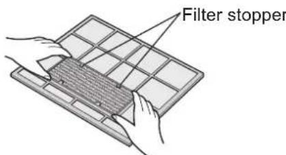 SHARP AYXP12HR - CHANGING THE AIR PURIFYING FILTER - 1