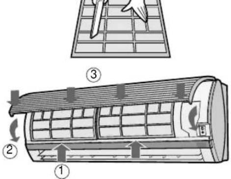 SHARP AHX13CR - CLEANING THE FILTERS - 2