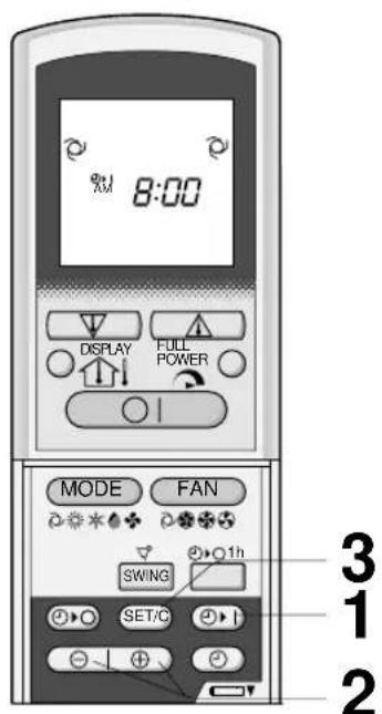 SHARP AHX13CR - ATTIVAZIONE TIMER - 1