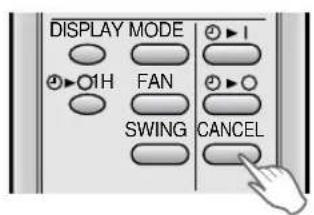 SHARP AHA09CR - PER CANCELLARE IL MODO TIMER - 1