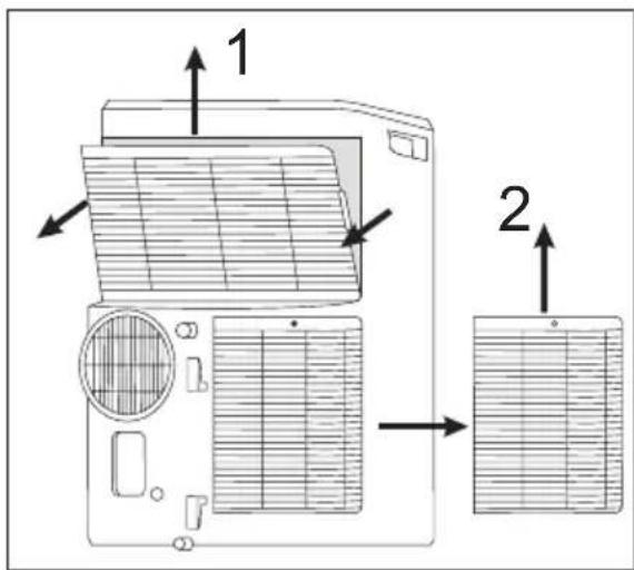 ELECTROLUX EXP35U538CW - Rengöra filtren - 1