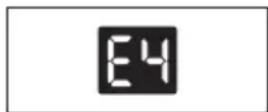 ELECTROLUX EXP26U558HW - Fault code - 4