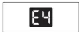 ELECTROLUX EXP35U538HW - Fault code - 4
