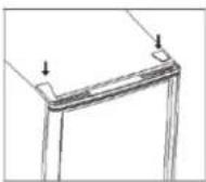 SABA CAV1196BK - Inverser le (:oté d'installation de la porte - 10