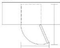 SABA CAV1196BK - Space Requirement - 1