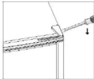 SABA CAV1196BK - Reverse door - 2