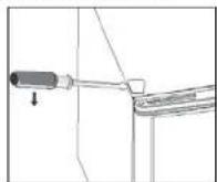 SABA CAV1196BK - Inverser le (:oté d'installation de la porte - 4