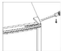 SABA CAV1196BK - Inverser le (:oté d'installation de la porte - 2