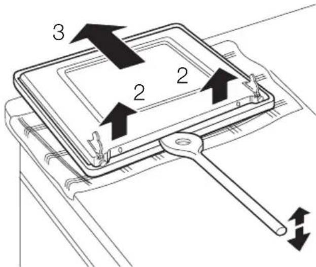ELECTROLUX EKK603504 - Important! Do not loose the screws - 1