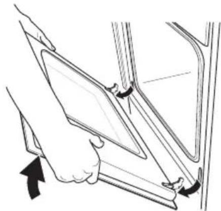 ELECTROLUX EKK603504 - Retrait de la porte du four et de la vitre - 3