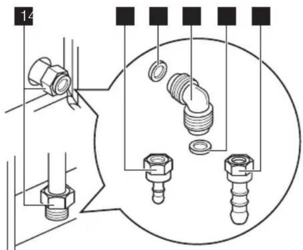 ELECTROLUX EKK603504 - Flexible nonmetal pipes connection - 2