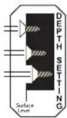PARKSIDE PTBS 520 A1 - Inschroefdiepte instellen: - 1