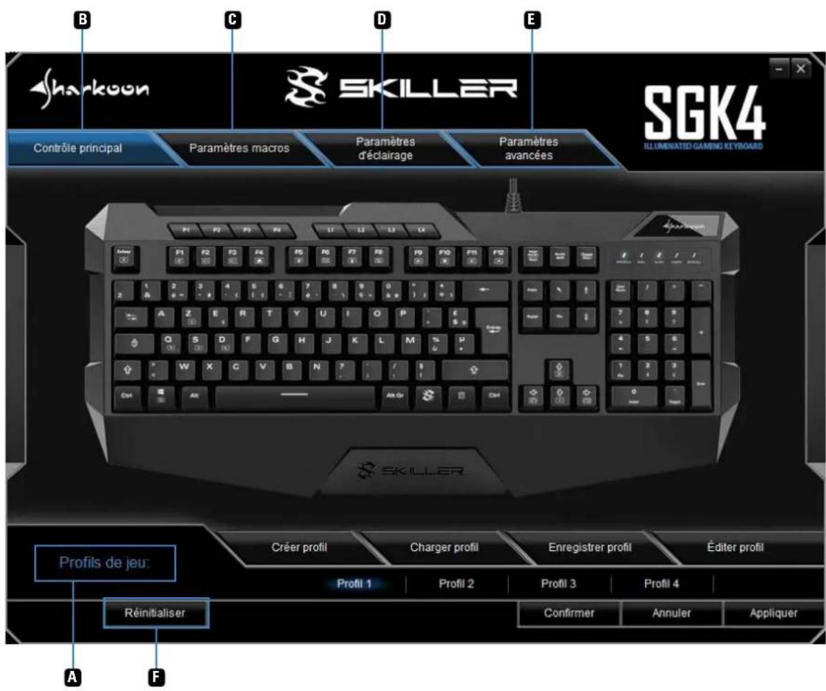 Sharkoon Skiller SGK4 - Aperçu du logiciel - 1
