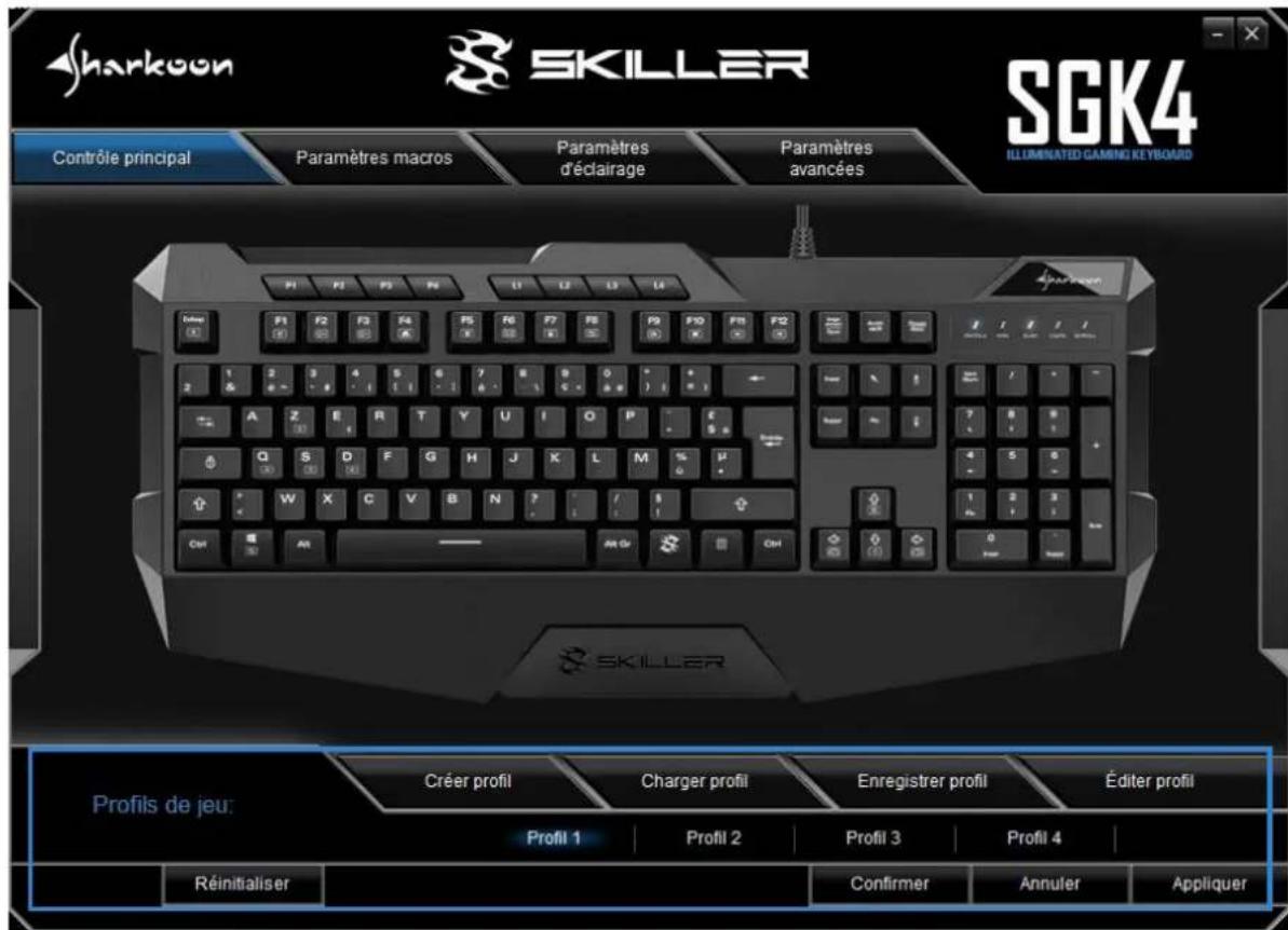 Sharkoon Skiller SGK4 - Profils de jeu - 1