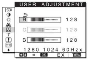 SONY SDMHS95D - Renk isisinaince ayar yapma (USERADJUSTMENT) - 1