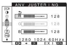 SONY SDMHS95D - Finjustera fargtemperaturen (ANV JUSTERING) - 1