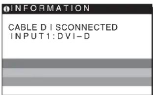 SONY SDMHS95D - Pokud se na obrazovce zobraź zpráva CABLE DISCONNECTED - 1