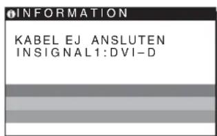 SONY SDMHS95D - Om KABEL EJ ANSLUTEN visas på skärmen - 1