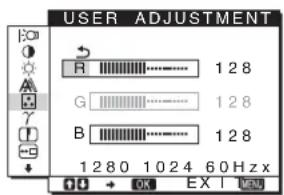 SONY SDMHS95D - Dokladna regulacja temperatury barwowej (USER ADJUSTMENT) - 1