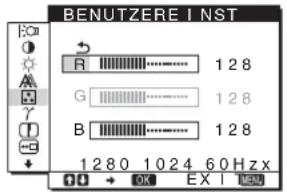 SONY SDMHS95D - Feineinstellen der Farbtemperatur (BENUTZEREINST) - 1