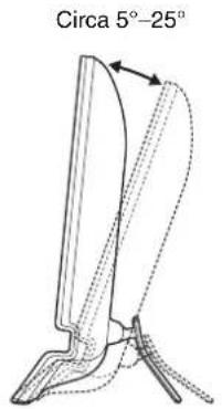 SONY SDM976A - Regolazione dell'inclinazione - 1