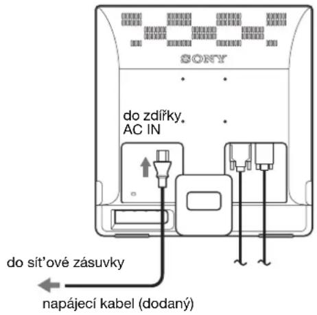 SONY SDM976A - Instalace 3: Pripojte napajeci kabel - 1