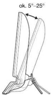 SONY SDM976A - Regulacja nachylenia ekranu - 1