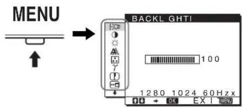 SONY SDM976A - Ovladani nabidky - 1