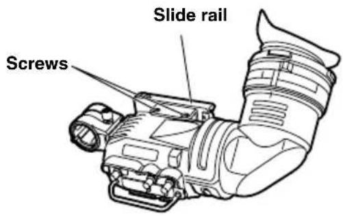 PANASONIC AJHVF21G - - Changing from the slide rail to the mounting unit - 1