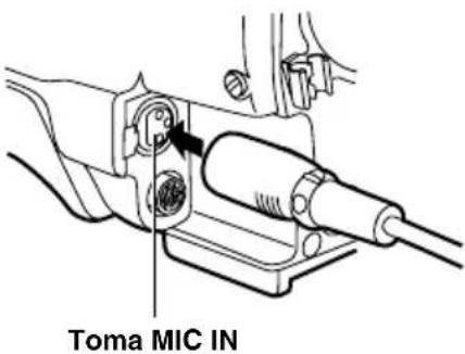 PANASONIC AJHVF21G - Montaje del micrófono - 3