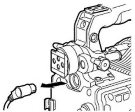 PANASONIC AJHVF21G - Detaching the Viewfinder - 2