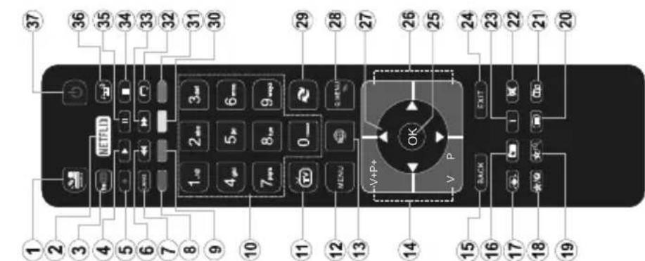 HAIER LDU75V900S - Achterzijde van de TV - 1