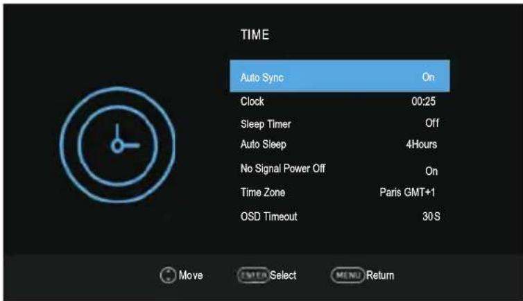 SABA LD40BC17S - Time Menu - 1