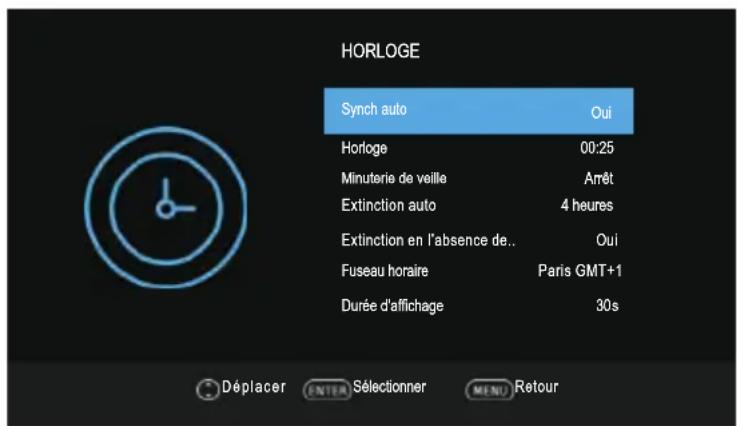 SABA LD40BC17S - Menu Horloge - 1