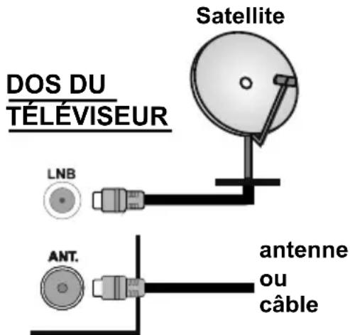 OK ODL 48650FTIB - Branchement de l'antenne - 1