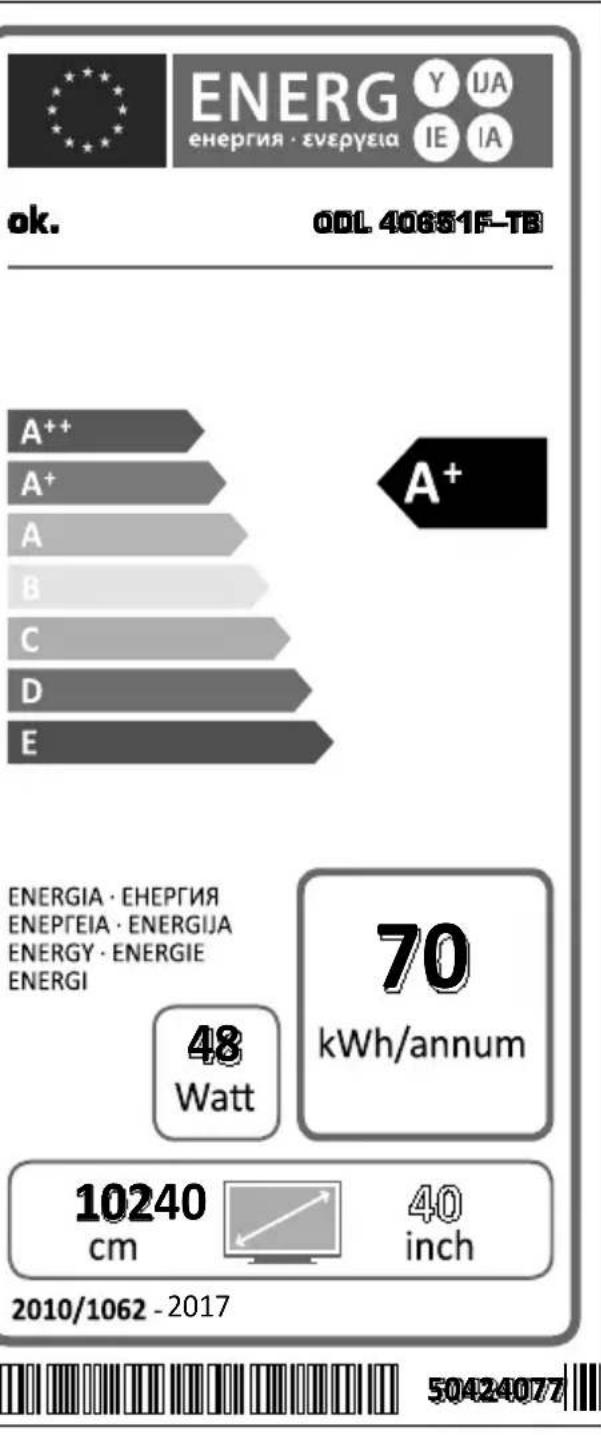 OK ODL 40651FTB - CEC and CEC RC Passthrough - 1