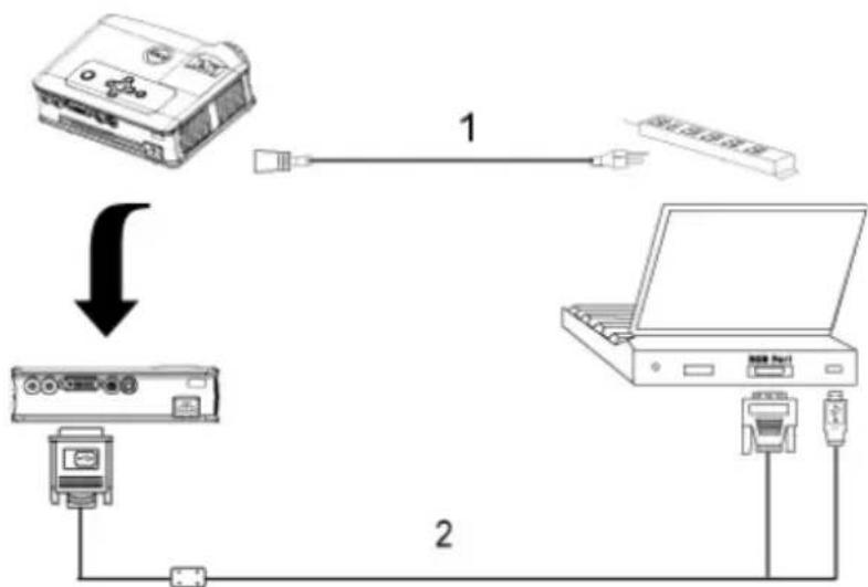 DELL 3400MP - Aansluten op een computer - 1