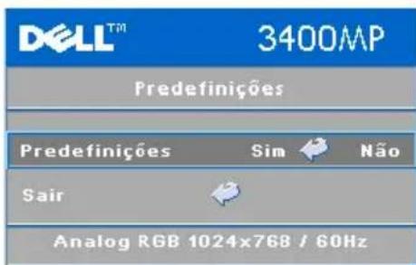 DELL 3400MP - Predefinições - 1